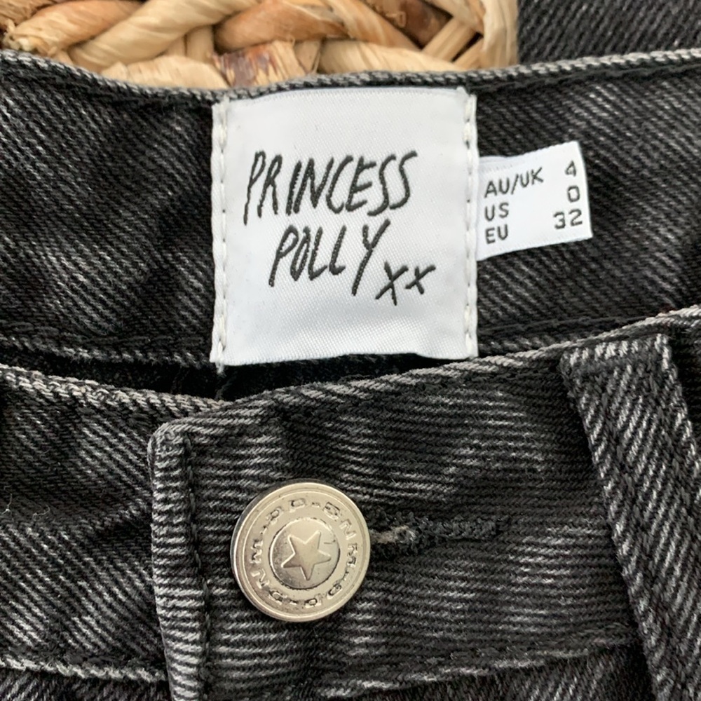 Princess Polly Black Sevina Wide Leg Jean - Picture 15 of 16